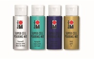 Marabu Acrylfarbe Super Cell Pouring Mix Ocean 4 x 60 ml