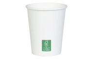 Furber Einwegbecher 270 ml 50 Stück Einweggeschirr Weiss