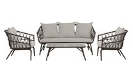 Cocon Gartenlounge-Set »Margrethe, Braun/Nature, 5 Sitzplätze«