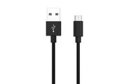 Ansmann Handy, Notebook Ladekabel [1x USB 2.0 Stecker A - 1x Micro-USB-Stecker] 1.2 m Schwarz Aluminium-Stecker,