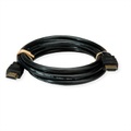 ROLINE RM 8K HDMI Ultra HD Kabel mit Ethernet, ST/ST, schwarz, 5 m