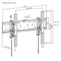 VALUE TV-Wandhalterung, neigbar, 37-80 Zoll, bis 75 kg