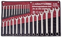 Kraftwerk - 26-teiliger Gabelringschlüsselsatz 5-32mm Rollt.