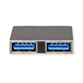 ROLINE USB 3.2 Gen 2 Adapter, 2x USB Typ C - 2x Typ A, ST/BU, silberfarben