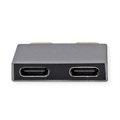 ROLINE USB 3.2 Gen 2 Adapter, 2x USB Typ C - 2x Typ C, ST/BU, silberfarben