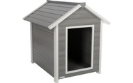Kerbl ECO Hundehütte Hendry 88×98×101 cm Grau und Weiß