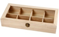 Creativ Company Holzkiste mit Glasdeckel und Metallschliesse 1 Stück