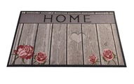 Home, Home - Türvorleger - 45 x 70 cm - Braun und Rot