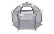 Set Pety Laufstall Für Hunde, Mit Bodenmatte Und Dach Unisex Anthrazit ONE SIZE