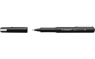 Stabilo, STABILO Fineliner Driver fine 0.4 mm, Schwarz, 5 Stück