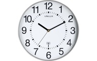 UNILUX Wanduhr Wave, Funk, Ø 30 cm, metallgrau