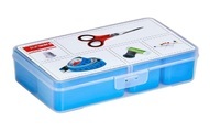 Sigma Home Aufbewahrungsbox Nähkasten Blau, 24.5 x 15 x 5.2cm