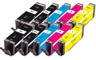 Peach 10er-Pack Tintenpatronen, kompatibel zu Canon PGI-550, CLI-551