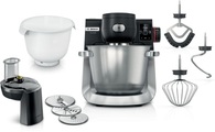 Bosch Serie 6, Küchenmaschine mit Waage, 1600 W, Schwarz, Edelstahl gebürstet, MUMS6ZS23D, ID MUMS6ZS23D