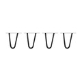 Tischbeine Hairpin schwarz 15 cm