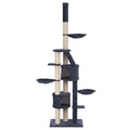 Katzenbaum deckenhoch 230 - 265 cm anthrazit