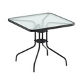 Gartentisch 60 x 60 cm schwarz