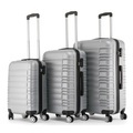 Reisekoffer Hartschalenkoffer 3er SET silber