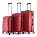 Reisekoffer Hartschalenkoffer 3er SET rot