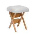 Klappstuhl Massagehocker weiss
