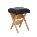 Klappstuhl Massagehocker schwarz