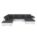 Sofas Kalm, Sofa ARIA rechts grau/weiss