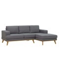 Ecksofa ELLA grau