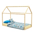 undefined, Kinderbett HAUS 90 x 200 cm natur