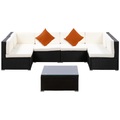 Ruby Ipro, Rattanlounge RAVENNA schwarz