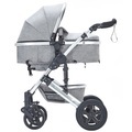 Kinderwagen COZY 2 in 1 grau / silber