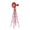 R - Saisonale Items, Windrad rot 245 cm