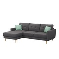 Ecksofa MANDY links anthrazit