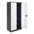 R - Aktenschrank, Aktenschrank mit 5 Böden weiss/anthrazit