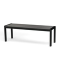 Bank Polywood 135 cm anthrazit / schwarz