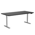 Stehpult elektrisch PREMIUM schwarz/grau 160 x 80 cm