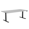 Stehpult elektrisch PREMIUM grau/schwarz 180 x 90 cm