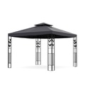 Gartenpavillon Gazebo 3 x 3 m anthrazit
