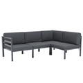 Lounge SAMBIA 4-teilig anthrazit