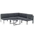 Lounge SAMBIA 6-teilig anthrazit
