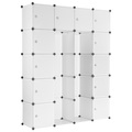 Kleiderschrank Steckregal transparent 20 Boxen