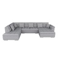Ecksofa ARIA rechts grau