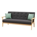 Sofa EDDY 3-Sitzer anthrazit