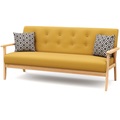 Sofa EDDY 3-Sitzer gelb