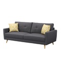 Sofa MANDY 3-Sitzer anthrazit