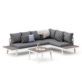 Lounge PHILOMEA anthrazit/weiss