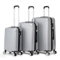 Reisekoffer Hartschalenkoffer LINN 3er Set silber