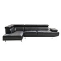 Ecksofa PHILIP links schwarz