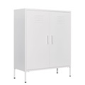 Kommode Metall KLAUS 80 x 101 cm weiss