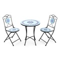 Bistroset MOSAIK 3-teilig blau