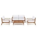 Lounge Holz BIBIONE natur/weiss